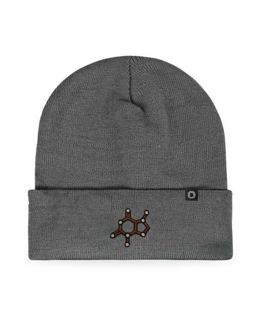 Alix Black Molecule Beanie for men