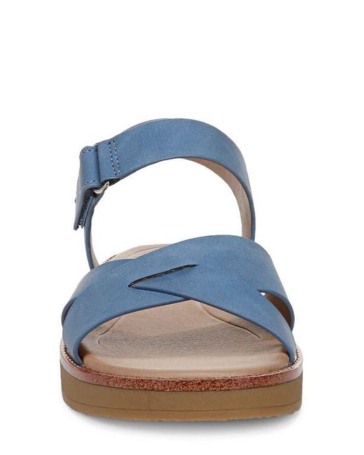 LifeStride Blue Wren Ankle Strap Platform Sandal
