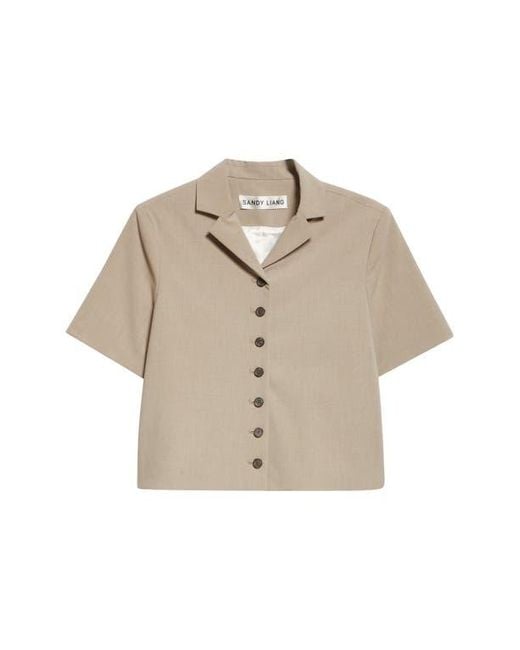Sandy Liang Natural Beverly Jacket