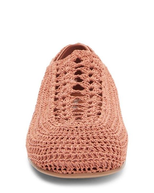 Jeffrey Campbell Pink Nantucket Crochet Flat