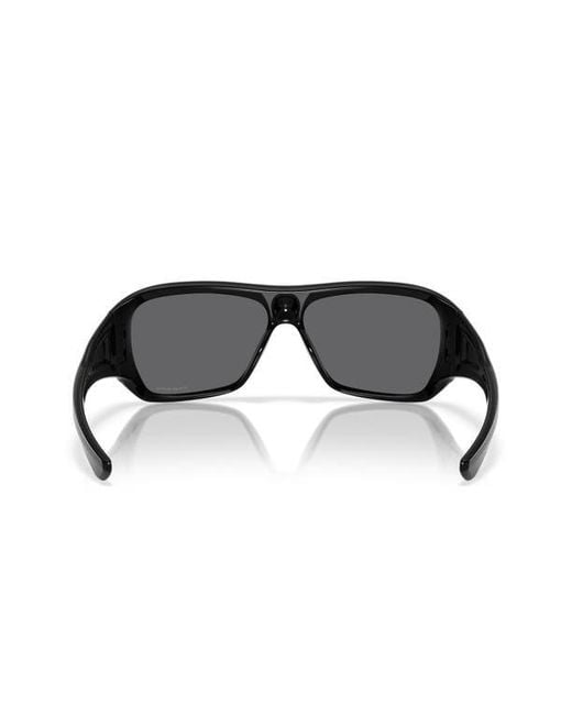 Oakley Black 60Mm Prizm Rectangular Sunglasses for men