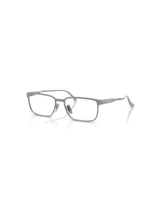 Ferrari Gray 55Mm Rectangle Optical Glasses for men