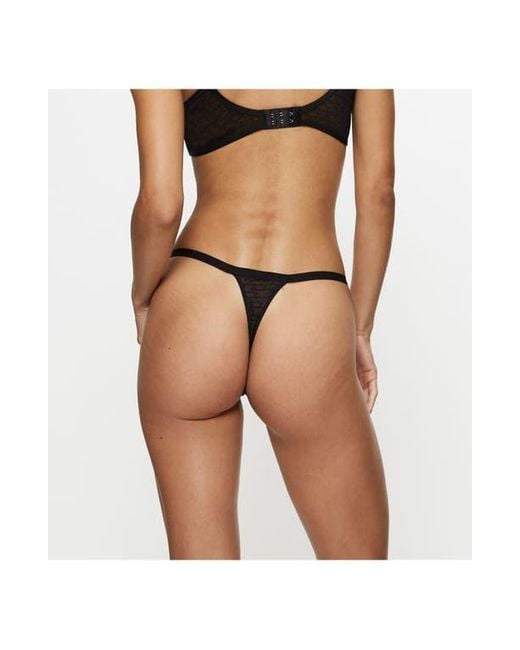 Triumph Black Signature Sheer Thong Panties