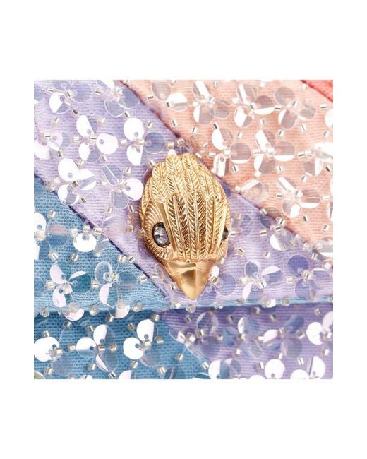 Kurt Geiger Pink Large Kensington Sequin Convertible Shoulder Bag