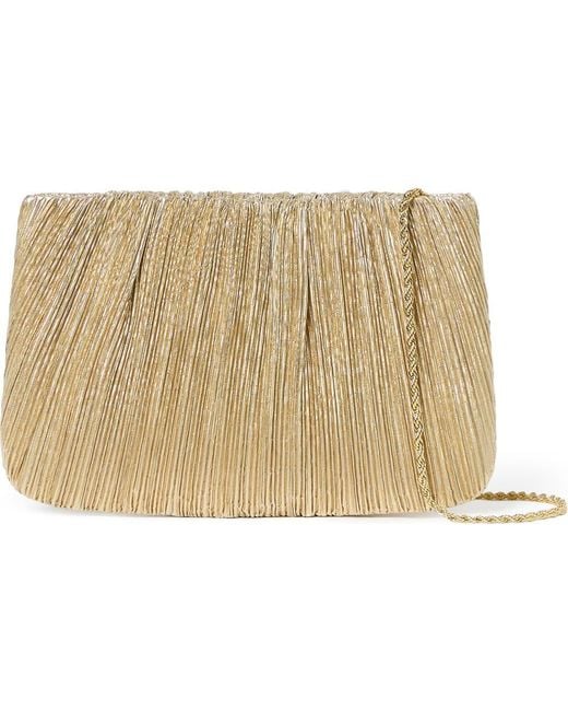 Loeffler Randall Metallic Brit Pleated Clutch