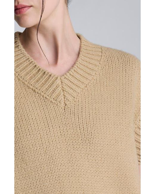 Kenneth Cole Multicolor Cap Sleeve Sweater With Removable Scarf