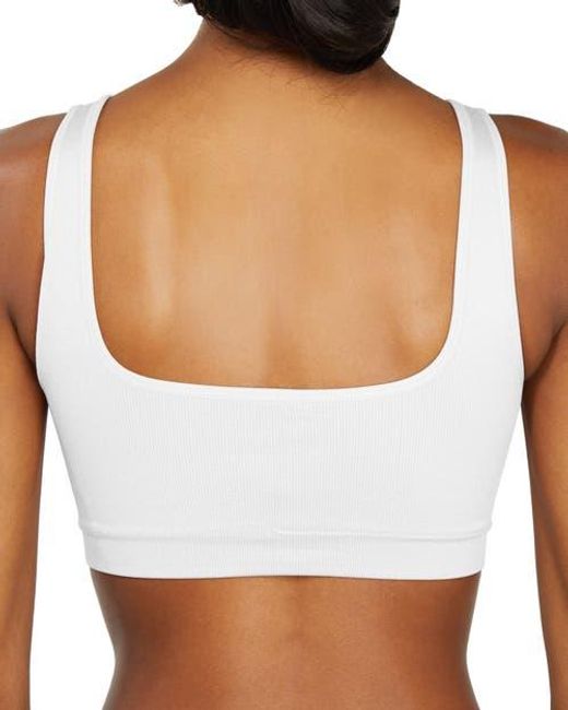 LDMA White High Sculpt Bra Rib