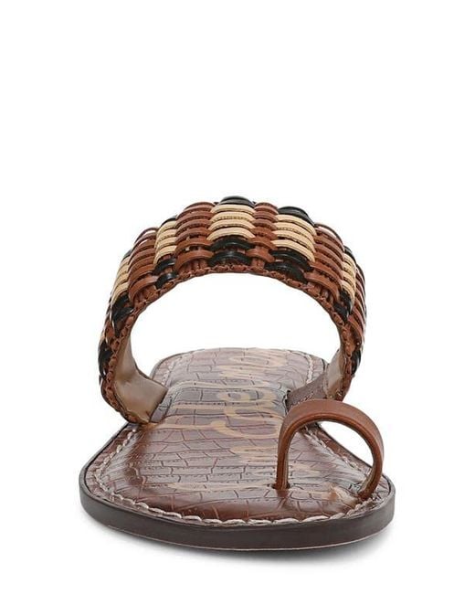 Sam Edelman Brown Gemini Toe Loop Sandal