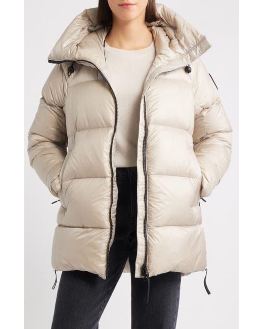 Canada Goose Natural Cypress Water Repellent Packable 750 Fill Power Down Puffer Jacket