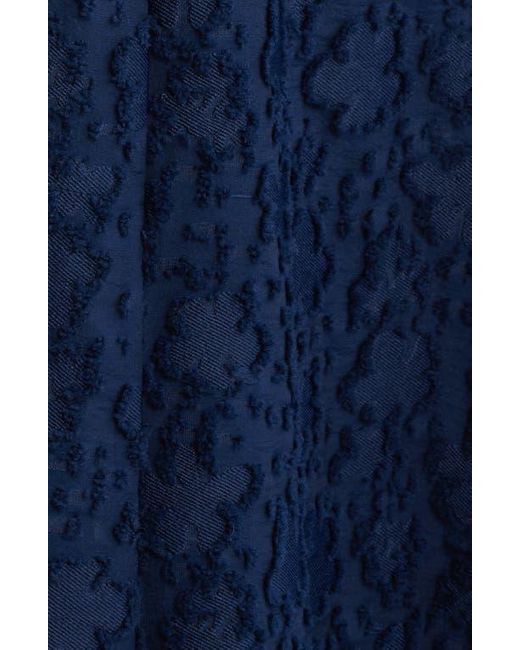 & Other Stories Blue Jacquard Maxi Dress