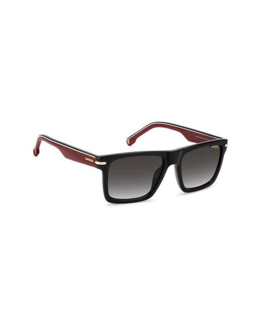 Carrera Black 55Mm Gradient Rectangular Flat Top Sunglasses for men