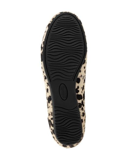 Softwalk® Black Sonoma Genuine Calf Hair Flat