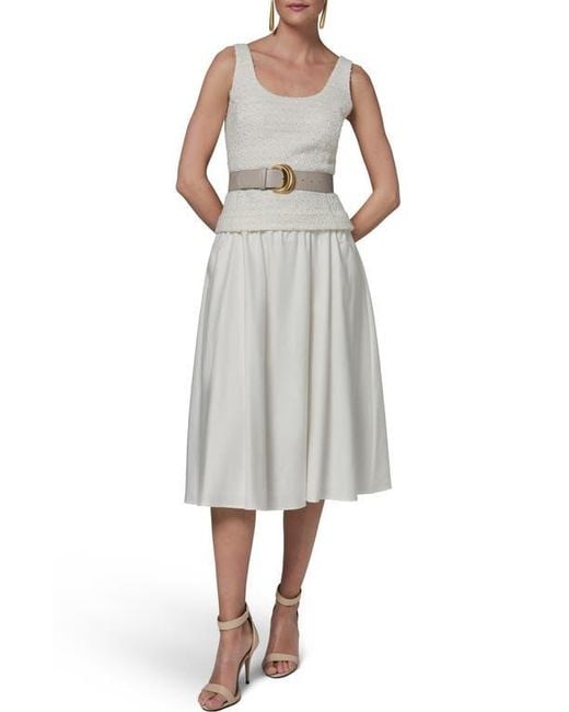 Donna Karan Women's Gray Belted A-Line Midi Dress - www.desnorhaar.be