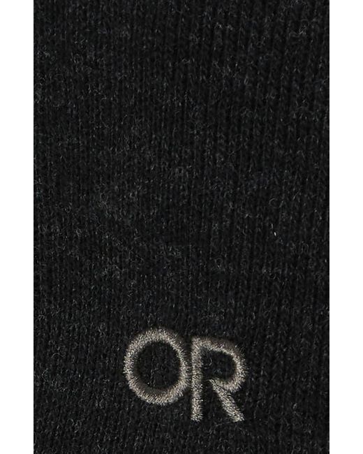 Outdoor Research Black Flurry Touchscreen Compatible Wool Blend Gloves for men