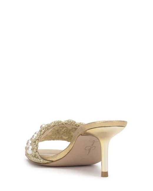 Jessica Simpson White Cameleah 2 Beaded Sandal