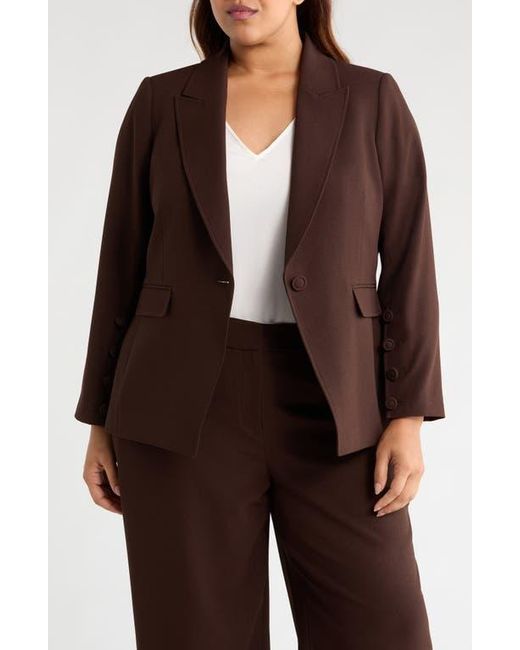 Tahari Black One-Button Blazer