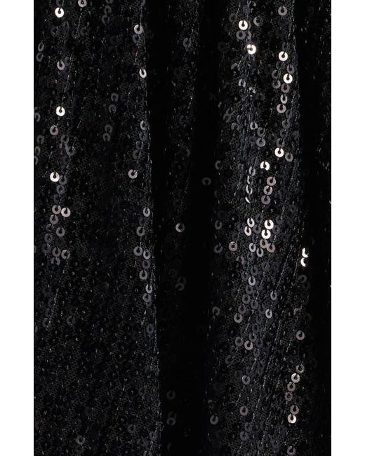 Boss Black Dillio Sequin Mesh Long Sleeve Cocktail Dress