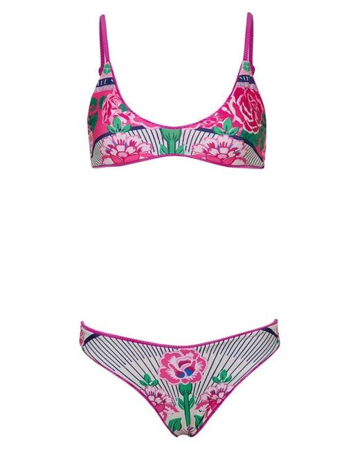Maaji Pink Deep Sublimity Reversible Bikini Bottoms