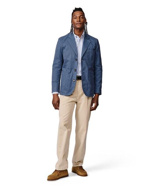 aubi Blue Mareham Patch Pocket Blazer for men