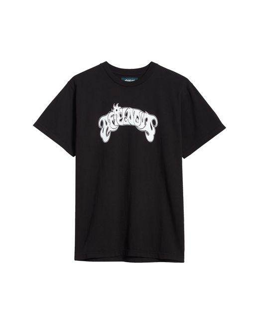 Afield Out Black Arc Cotton Graphic T-shirt for men