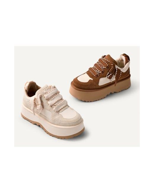 Ugg White Astromel Platform Sneaker