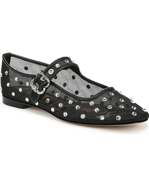 Sam Edelman Black Michaela Shine Mary Jane Flat
