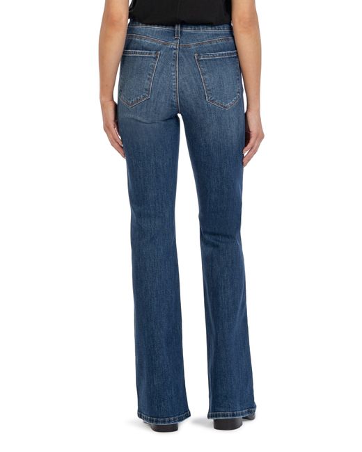 Kut From The Kloth Blue Ana Fab Ab High Waist Super Flare Jeans