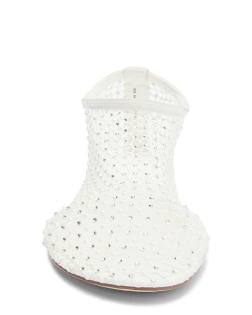 Steve Madden White Mino Flat
