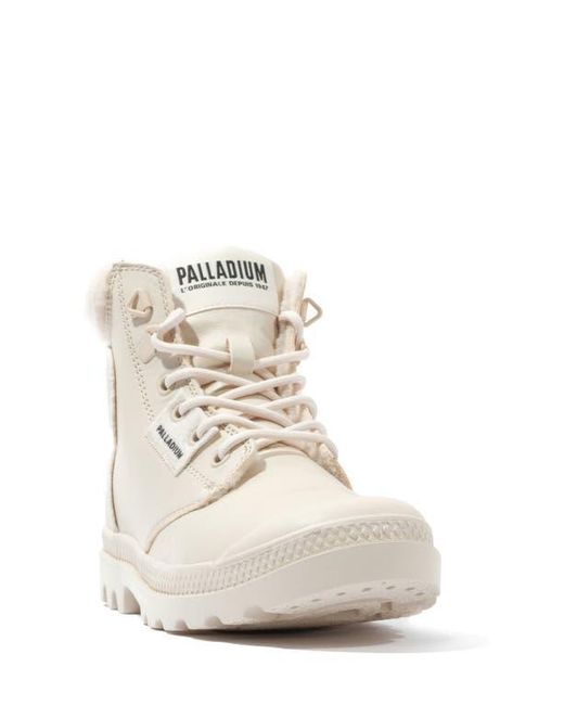 Palladium Natural Pampa Hi Faux Fur Lined Boot