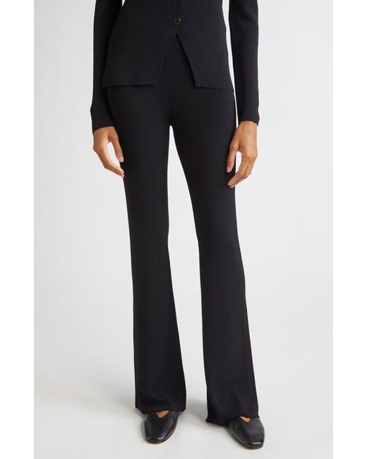 Altuzarra Black Florie Jersey Bootcut Pants