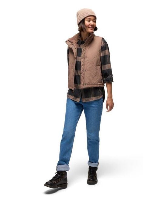 Prana Blue Encinitas Quilted Vest