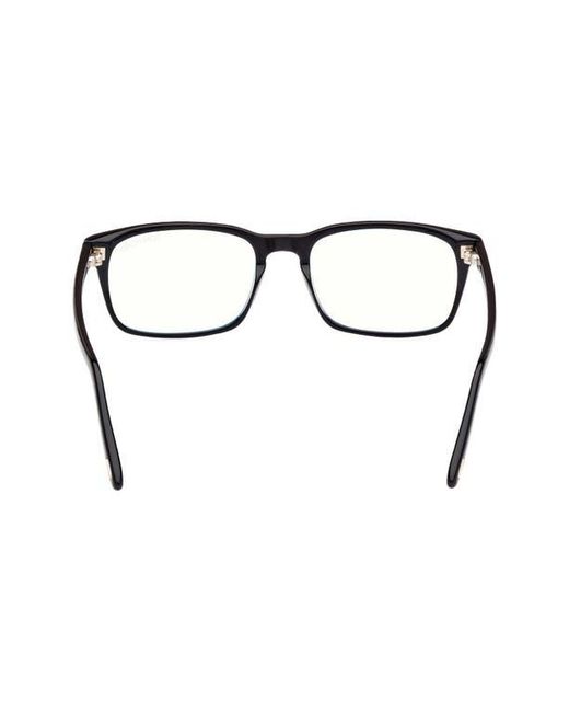 Tom Ford Brown 54Mm Rectangular Light Blocking Glasses for men