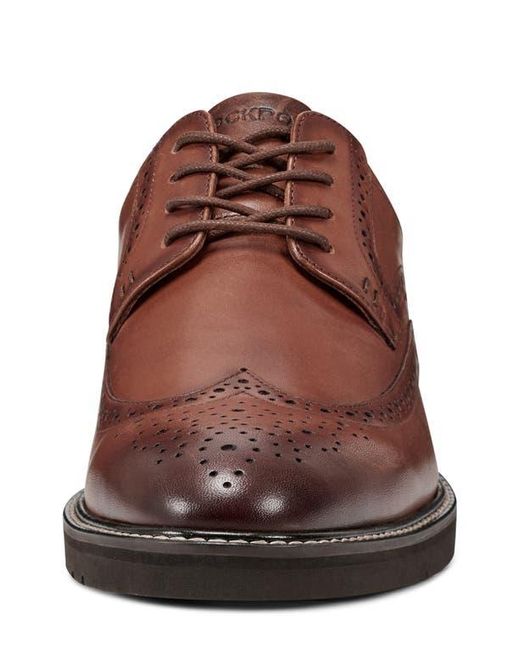 Rockport Brown Fallo Wingtip Derby for men