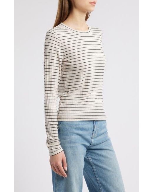 Rag & Bone Blue Luca Stripe Rib Top
