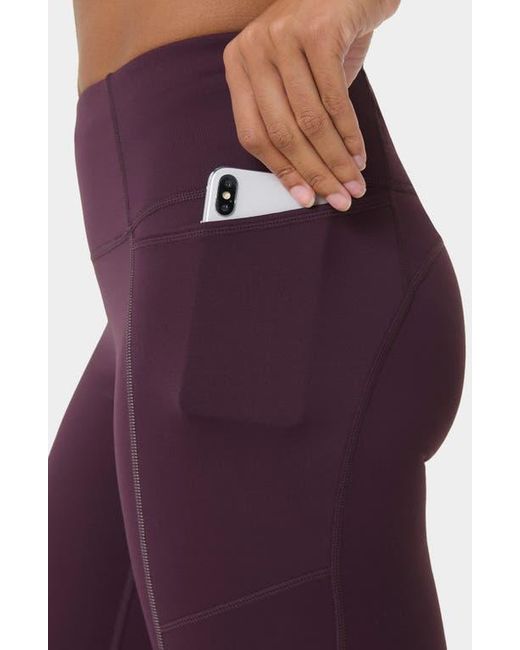 Sweaty Betty Purple Therma Boost Pocketed 7/8 Running Leggings