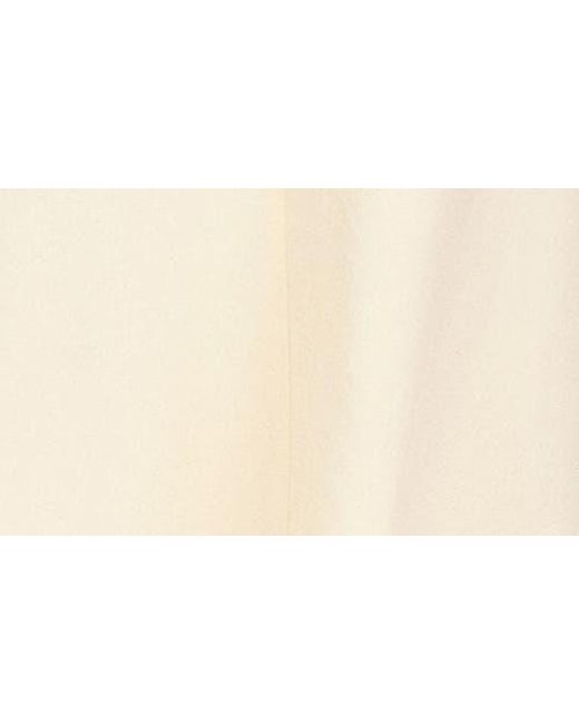 Mango Natural Frayed Hem Linen A-Line Dress