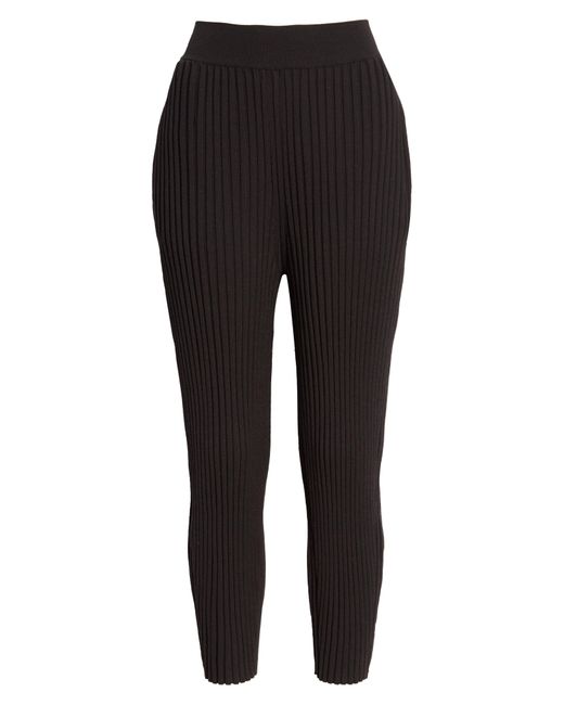 Stella McCartney Black Rib Wool Blend Sweater Pants