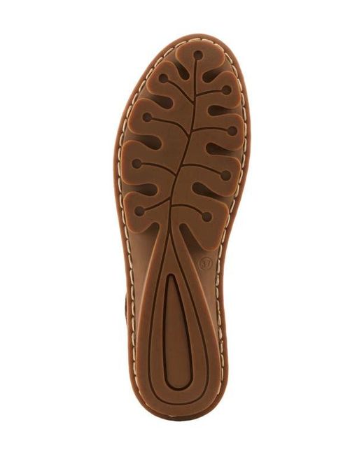 Spring Step Brown Canoya Flat