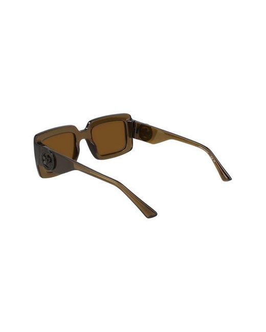 Longchamp Natural 53Mm Rectangular Sunglasses
