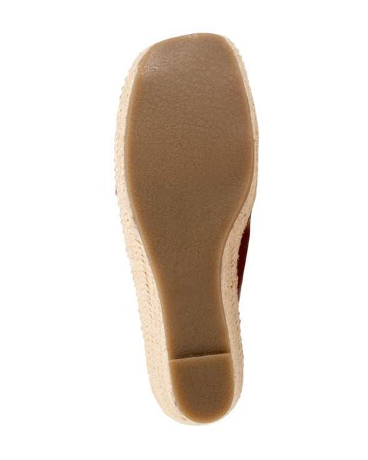 Softwalk® Brown Hastings Espadrille Platform Wedge Slide Sandal