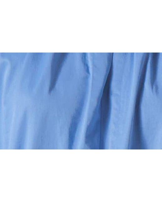 L.K.Bennett Blue Hedy Tiered Cotton Midi Dress