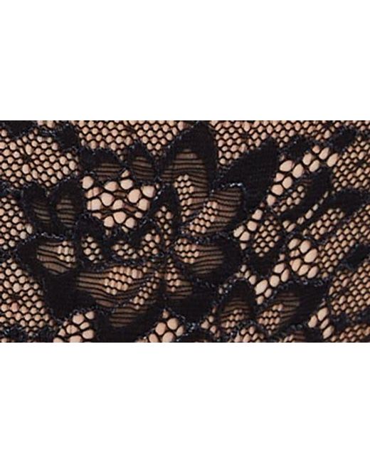 Etam Black Panama Lace Thong