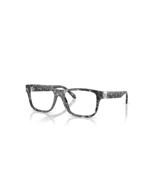 Versace Metallic 54Mm Square Optical Glasses for men