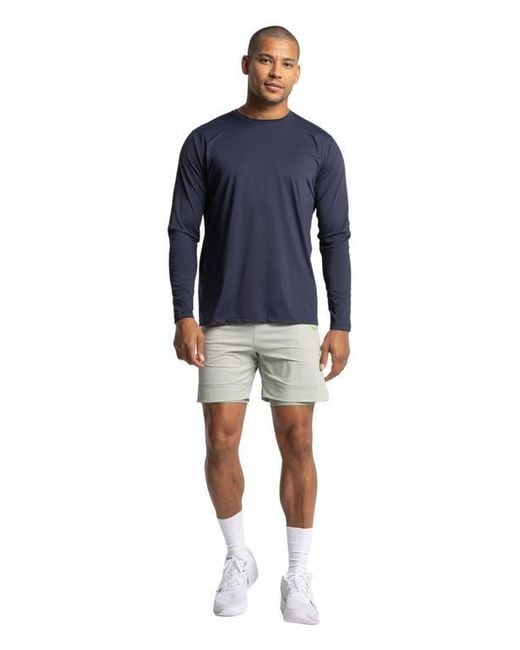 AVI Blue Performance Pickleball Long Sleeve for men
