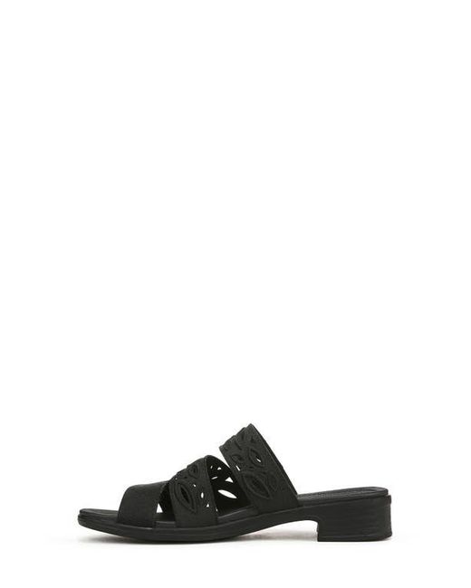 Bzees Black Poppy Slide Sandal