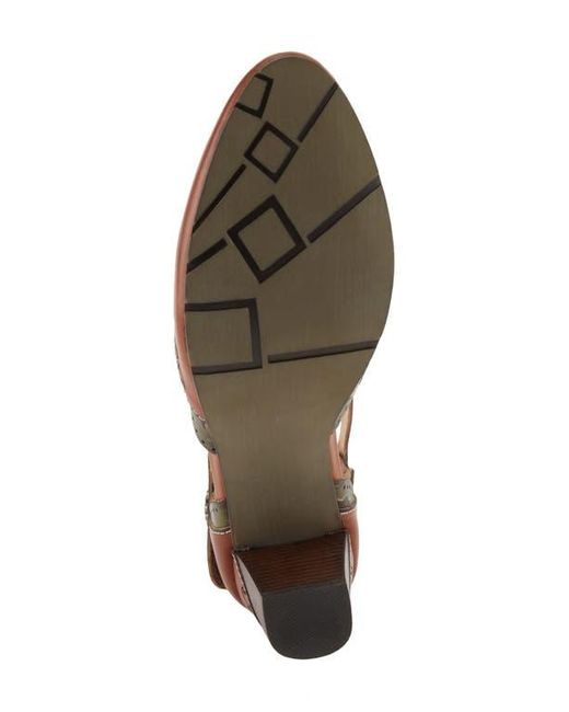 Spring Step Brown Sayyes Ankle Strap Pump