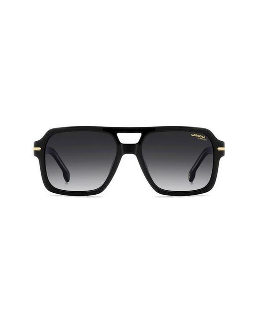 Carrera Black 56Mm Gradient Square Sunglasses for men