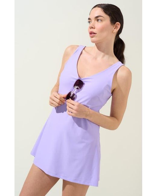 Bobbe Active Purple Breakpoint A-Line Tennis Dress