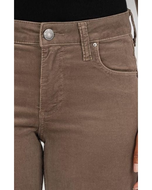 Kut From The Kloth Brown Natalie Mid Rise Bootcut Corduroy Pants