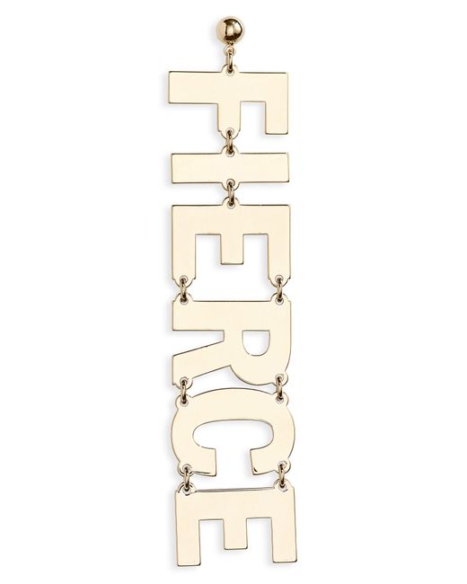 HFD White Unisex Ovah Single Drop Earring At Nordstrom